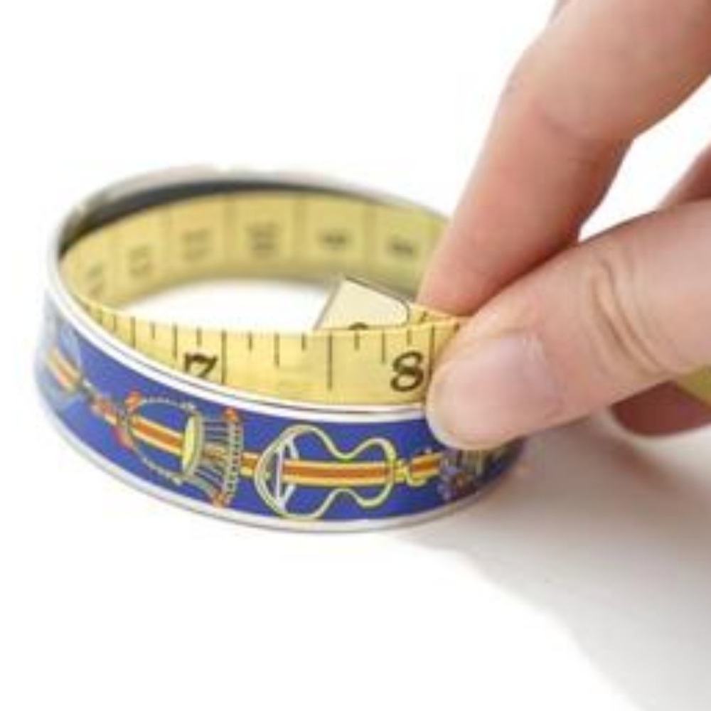 Authentic Hermes Silver Trim Enamel Bracelet 65 - Picture 3 of 8